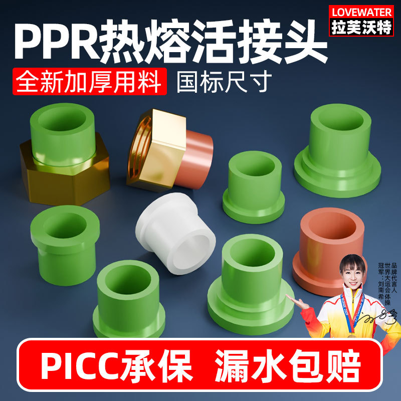 ppr活接头热熔前置过滤器配件自来水阀门活接片焊接维修头管变径