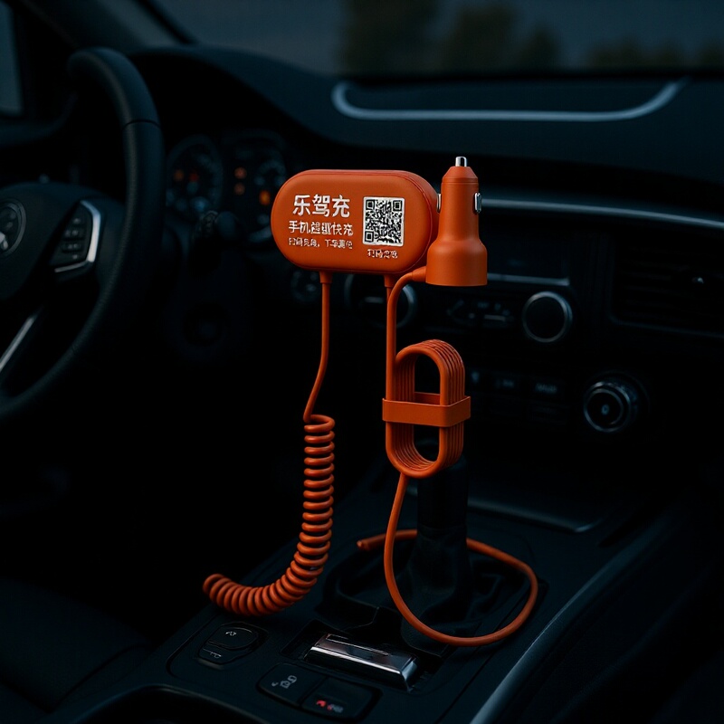 Car-mounted mobile phone charger with fast charging and shared use, suitable for all car models