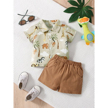 X 37175 Baby Boys' Animal Print Set ��Ӥ����ӡ����װ