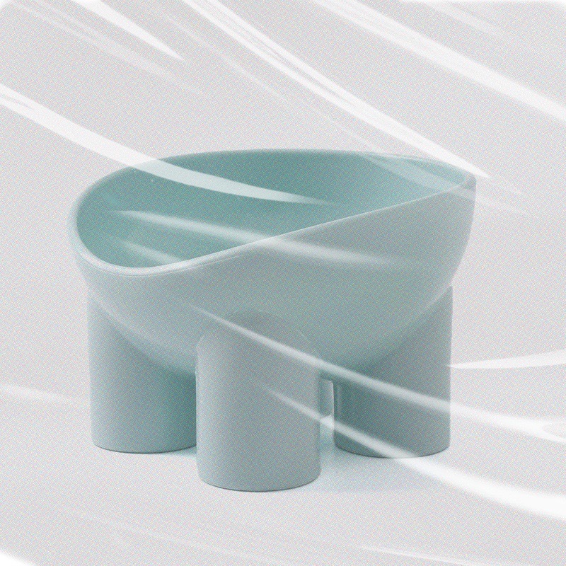 라이트 블루 [코끼리 다리와 목 각반 애완동물 세면대]