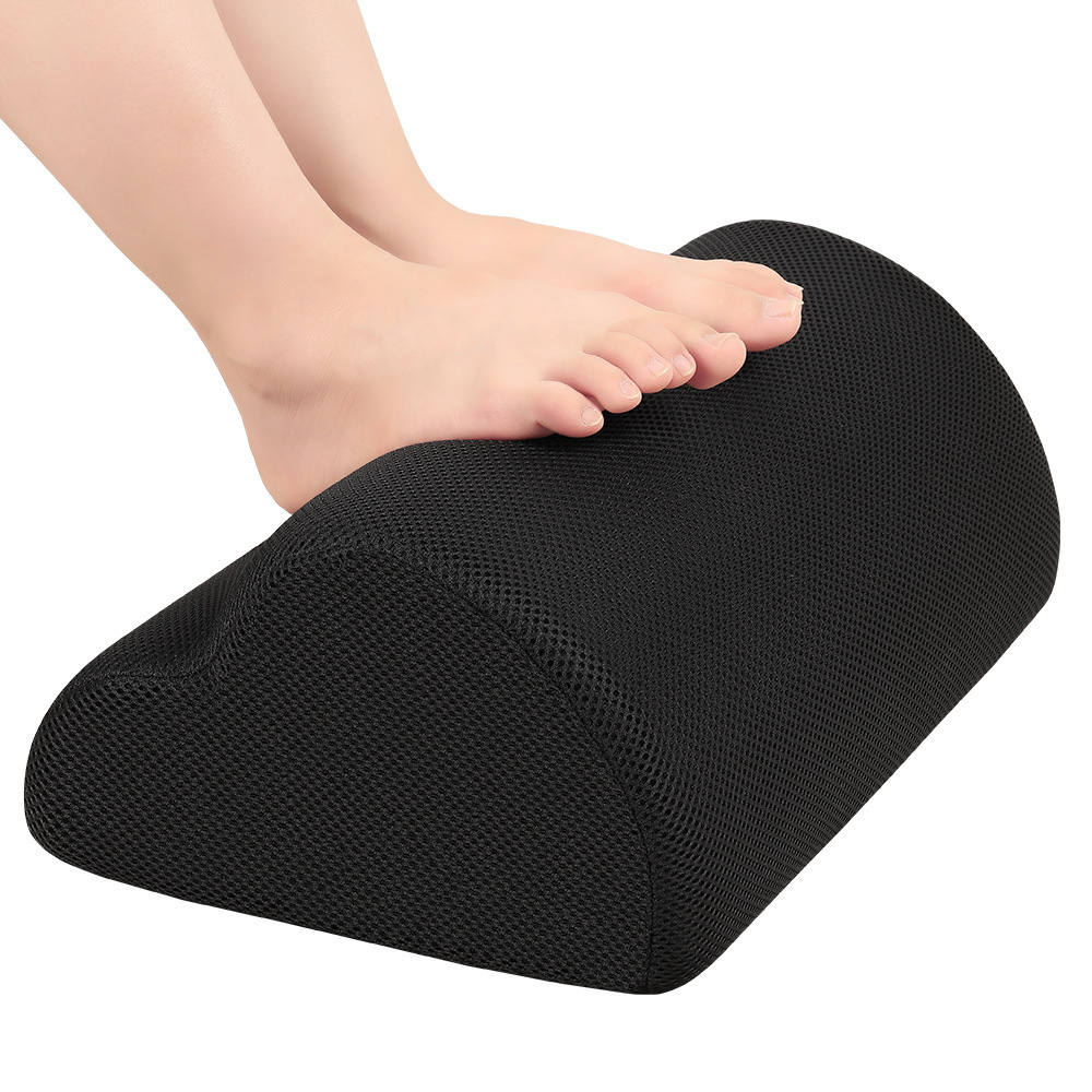 Amazon Venta caliente casa semicírculo pie almohadilla pie resto Oficina resto pie almohadilla alta esponja elástica pierna almohadilla pie almohada