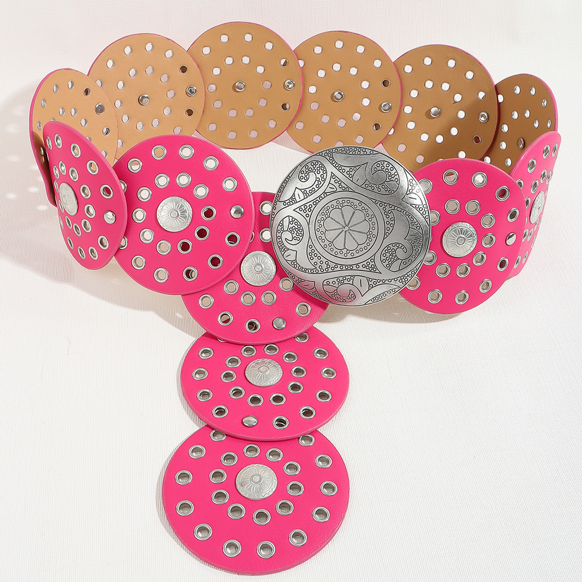 230g Weight Belt Classification 1 Piece Quantity Holiday, Banquet, Daily Occasion Pu Leather, Alloy Material Solid Color Pattern All Seasons Season Women's Gender Plating Design Retro Style Retro Solid Color Pu Leather Alloy Plating Women's Leather Belts 18