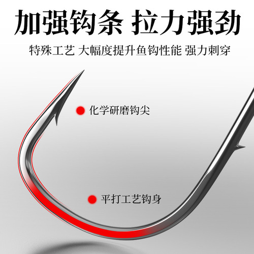 Chiren Cross-border Enhanced Edition Muda Micro Worm Egg Hook Anti-Hang Lure Lead Head Hook Bream Hook Wholesale