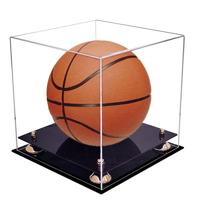 新款透明 亚克力 高尔夫球盒篮球足球展示盒亚加力拳击手套收纳盒