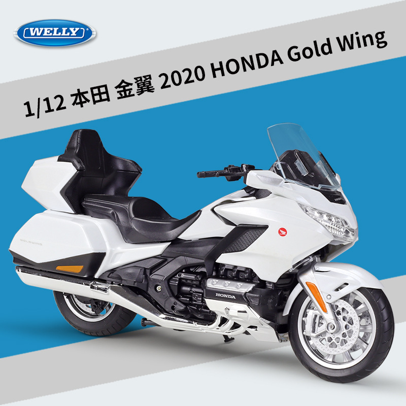 Willie WELLY1:12 Honda Gold Wing 2020 Gold Wing Heavy Machine Motorcycle Simulation Alloy Model