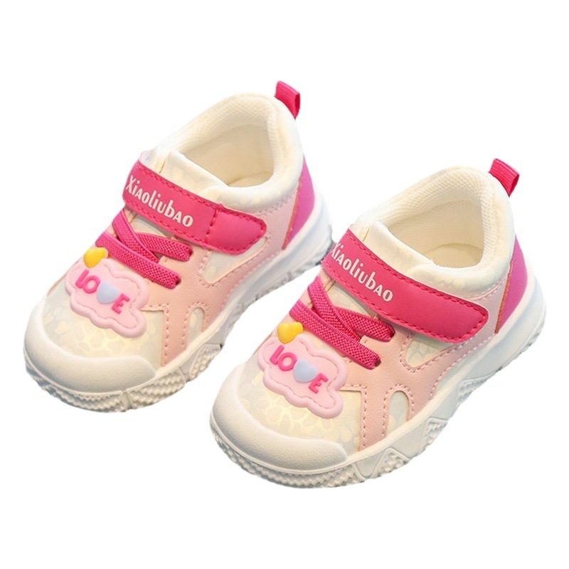 2023 primavera y otoño nuevos niños y niñas zapatillas funcionales zapatos de bebé de cuero zapatos de niño de dibujos animados entrega de una sola pieza