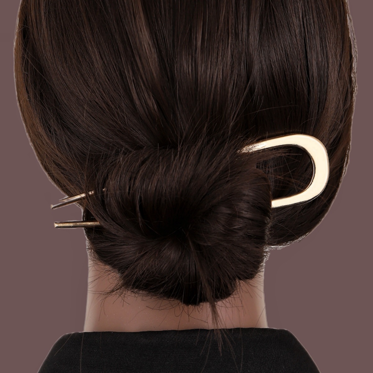 Simple horquilla en forma de U de metal horquilla grandes palillos estilo antiguo gota esmalte de color horquilla estudiante diario updo palillos