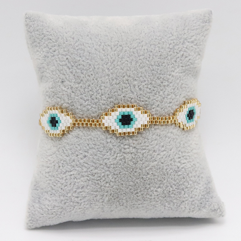 Daily Occasion Glass, rope Material Retro Devil'S Eye Eye Eye Handmade Glass Rope String Bracelets Wholesale
