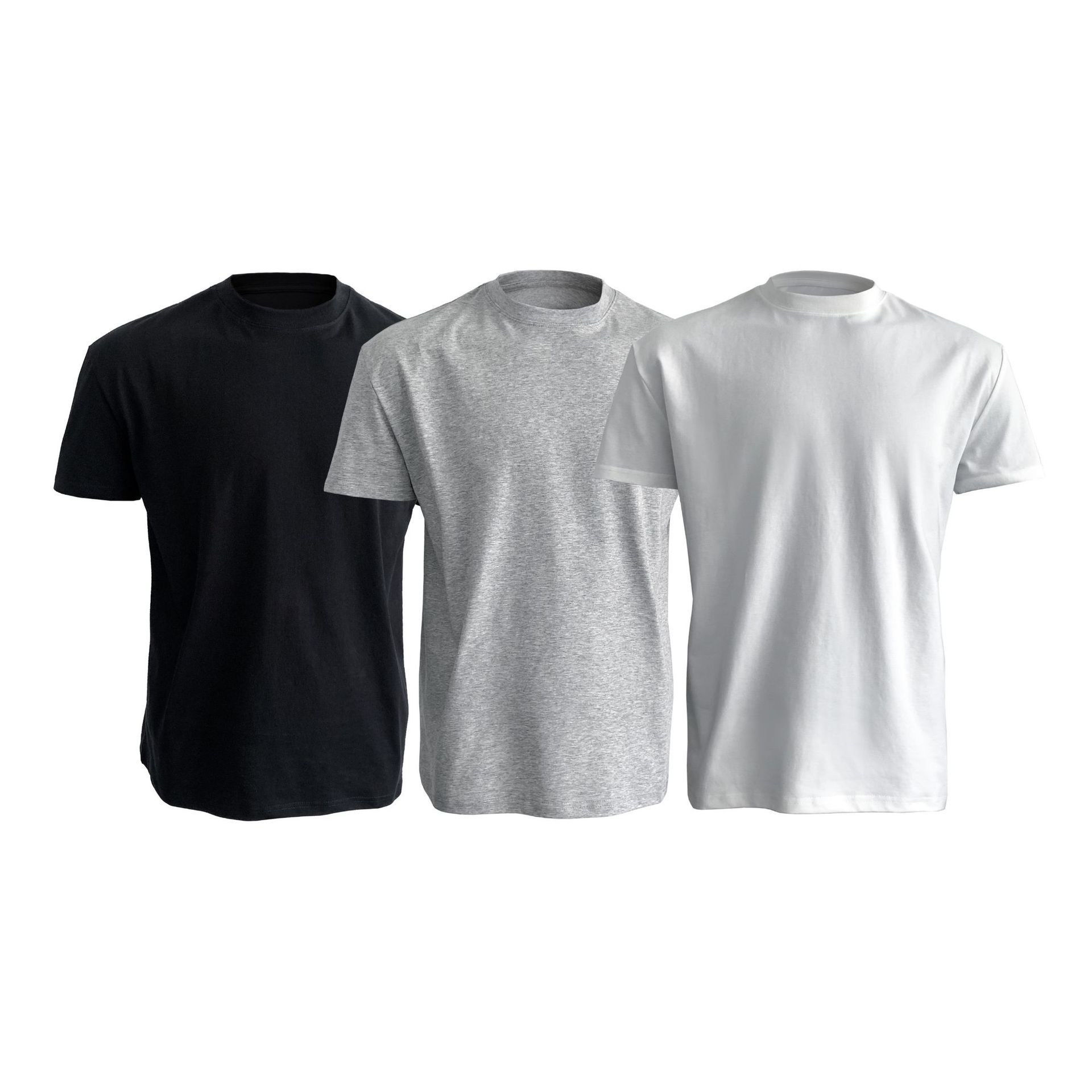 Sports quick dry elastic T-shirt with a round collar