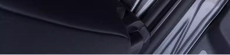 Toyota Sienna interior SI floor mats with fiber texture, 21-piece set, NATPE Via floor mats, EN carbon fiber, all-black model