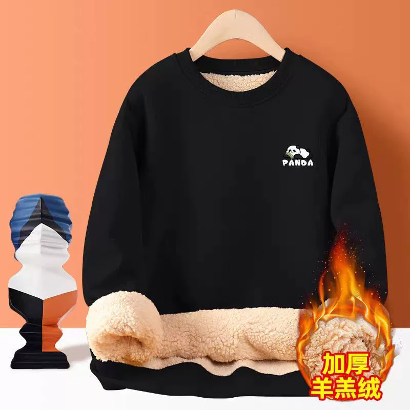 Кашемировый свитер мужской пух толстый мужской зимний молодежный круглый воротник теплый осенний зимний пальто 1/2