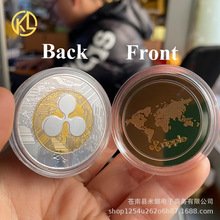 BTC XRP ADA ETH Dogecoin 金属新数字虚拟硬币 比特币 收藏硬币