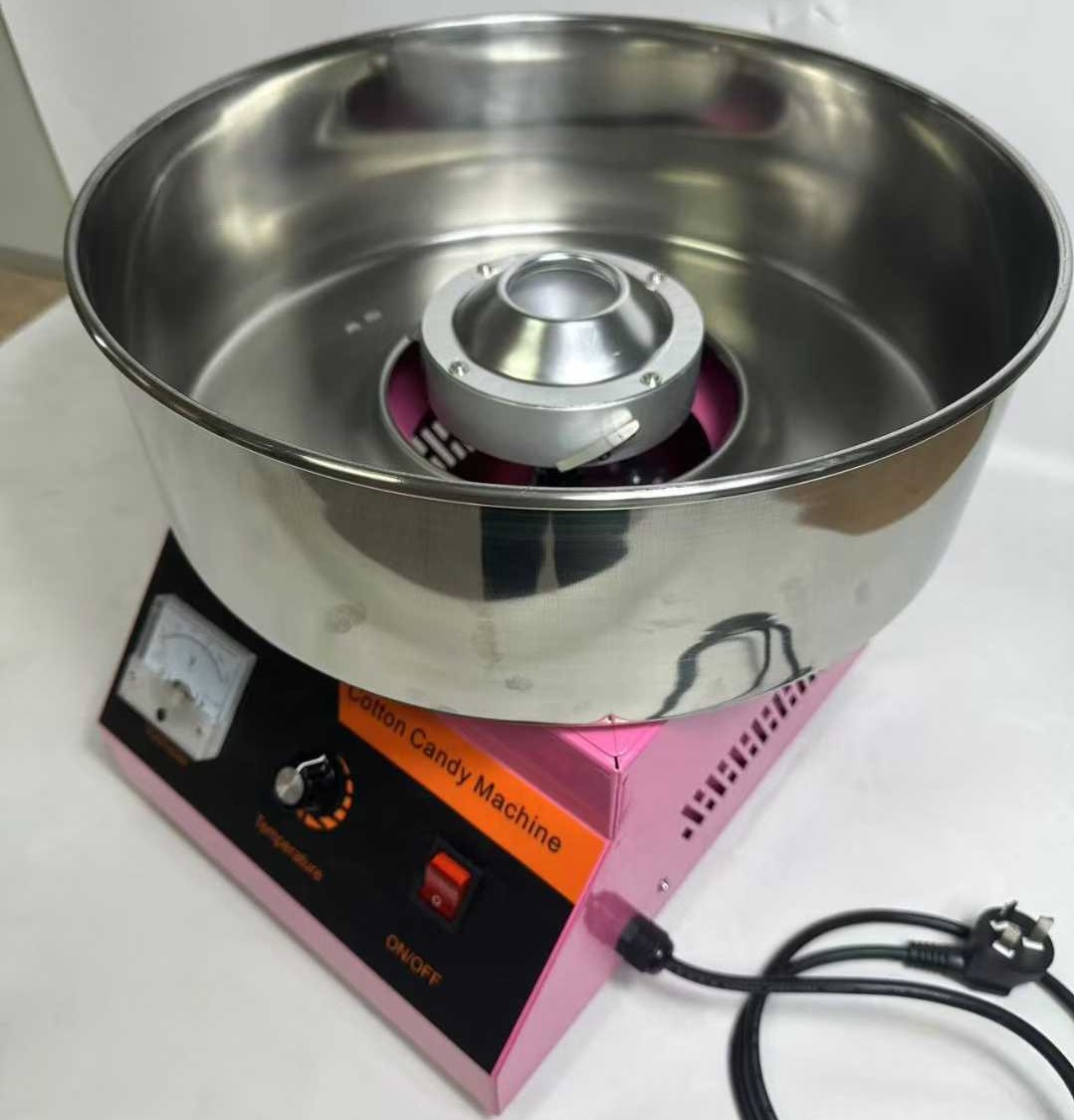 Máquina de algodón de azúcar, gas eléctrico, color elegante automático, máquina de algodón de azúcar de color especial, puesto comercial