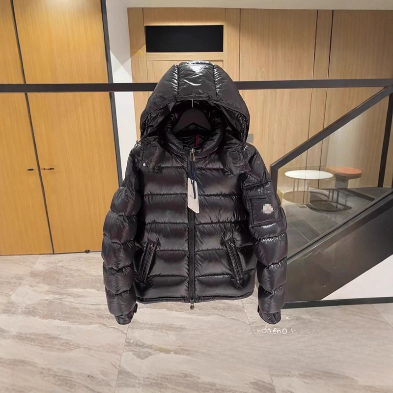 Cross-Border Mengjia Maya High-End Thickened Windproof down Cotton Jacket, Unisex Glossy Warm Hooded Coat Cross-Border Mengjia Maya High-End Thickened Windproof down Cotton Jacket, Unisex Glossy Warm Hooded Coat