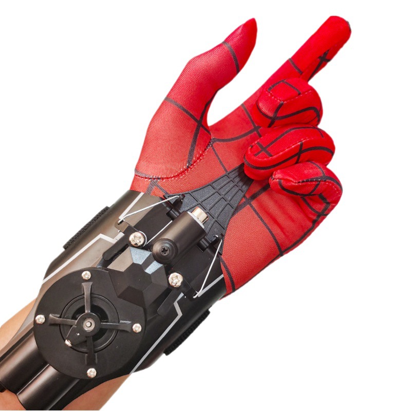 Spiderman lanzador Spiderman seda real guantes de seda tecnología de seda juguetes para niños