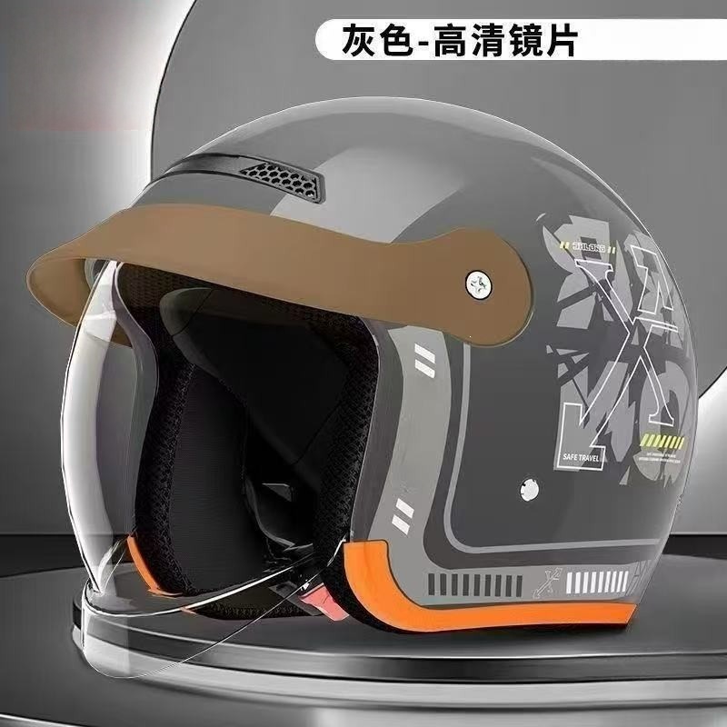 Foreign Trade Export Exclusively for Electric Vehicle Helmets, Unisex All-Season Safety Helmets, Electric Motorcycle Summer Full-Face Helmets