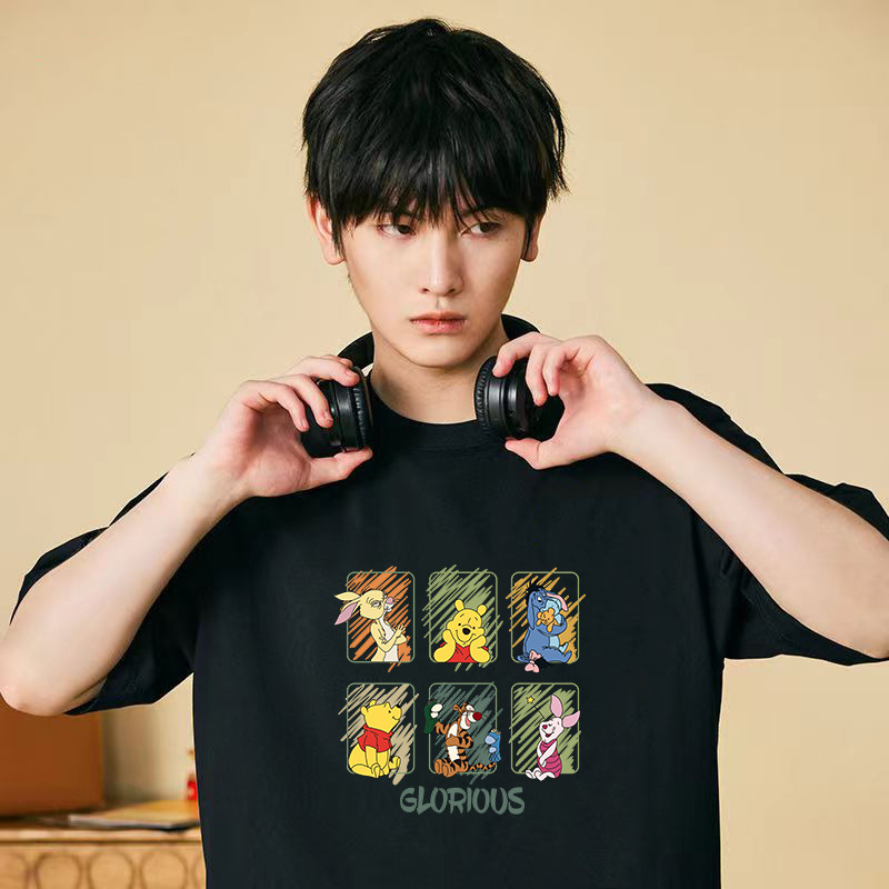 T-shirt de mangas cortas para hombres 2026 nuevo estilo de verano pareja chaqueta de hielo fresco estilo de puerto relajado transpirable T corta cómoda