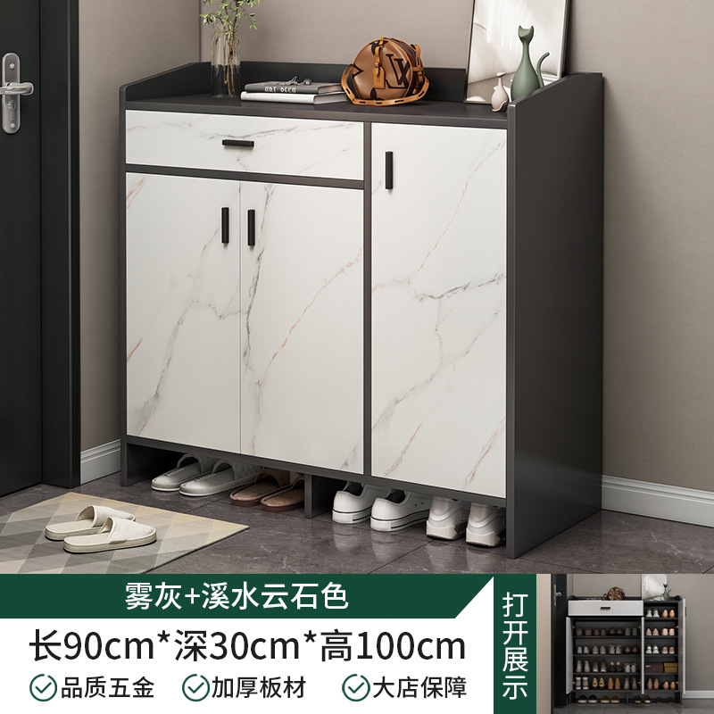 Gabinete de zapatos de puerta doméstica nuevo modelo 2024 explosivo corredor exterior de entrada en el armario de entrada integral de almacenamiento económico de zapatos estante