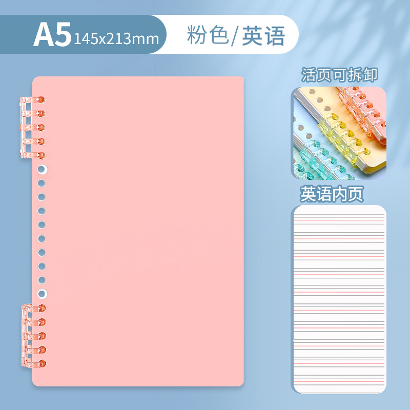 A5 • Pink • English • 1 book