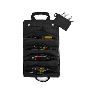Cross-Border Hardware Tool Storage Bag Oxford Cloth Accessory Bag Portable Roll Multi-Layer Electrician Bag Tool Accessory Bag