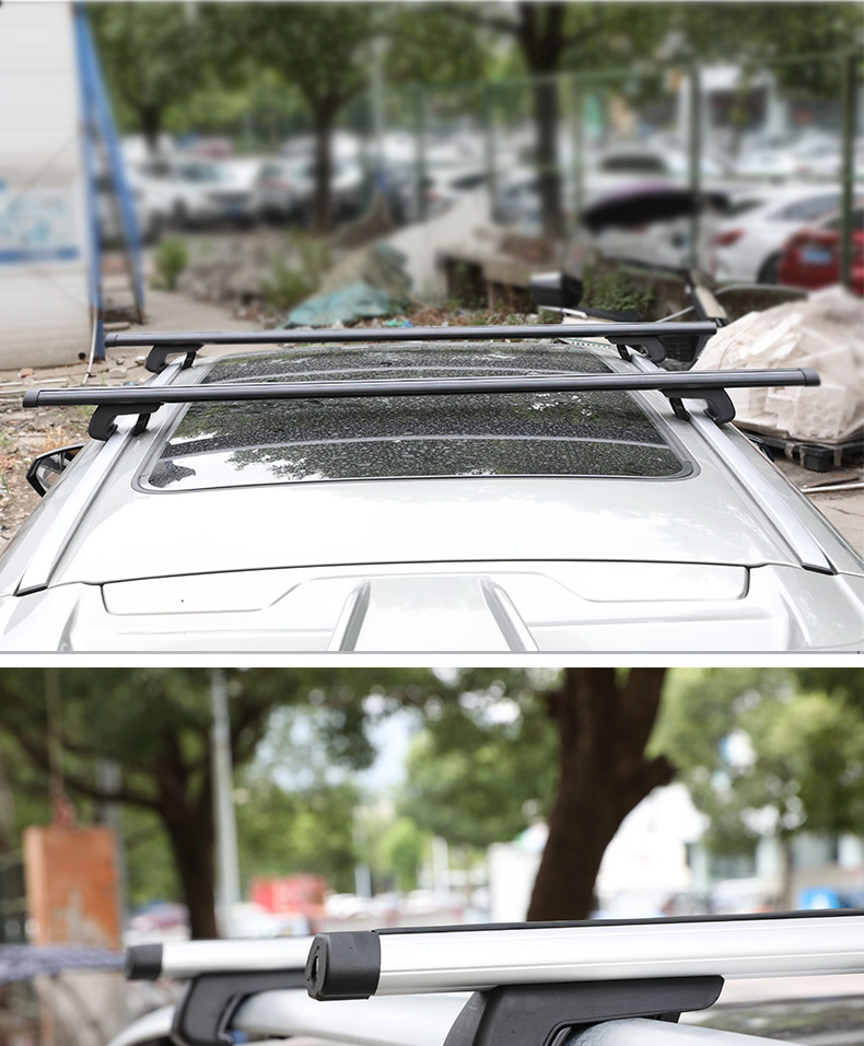 Car Roof Rack Crossbars for Car Modification, Universal Suv Off-Road Roof Rack Crossbars, Aluminum Alloy Luggage Rack Crossbars