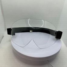 雷锋帽大镜片时尚帽子镜片防雾连体形眼罩透明色防护