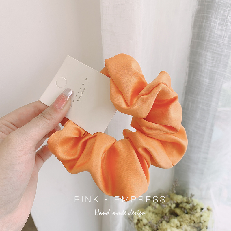 INS cerdo blanco intestino grueso anillo de pelo Super Niña de hadas Corea del Sur Internet celebridad mismo estilo BM intestino grueso anillo de pelo simple cuerda de pelo accesorios para el cabello