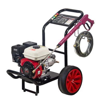 Cross-Border Wholesale Gasoline High-Pressure Car Washing Machine, Outdoor Pipe Cleaning and Unclogging Machine, High-Power, High-Flow Commercial Cleaning Machine (Car washing machine) - gasoline-cleaning-machine