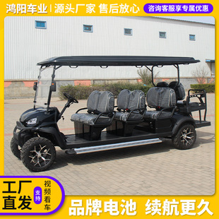 Golf Cart 6 Seats Tourism Scenic Spot Amusement Park Homestay Hotel Sightseeing Car Electric Golf Cart
