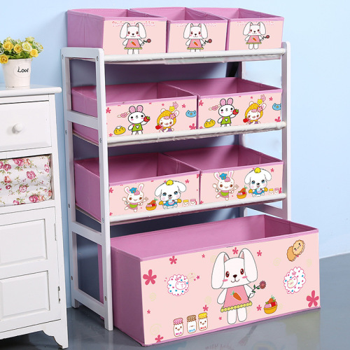 Solid Wood Toy Rack Children's Toy Storage Shelf Organizational Box Kindergarten Storage Cabinet Baby Toy Storage Gadget