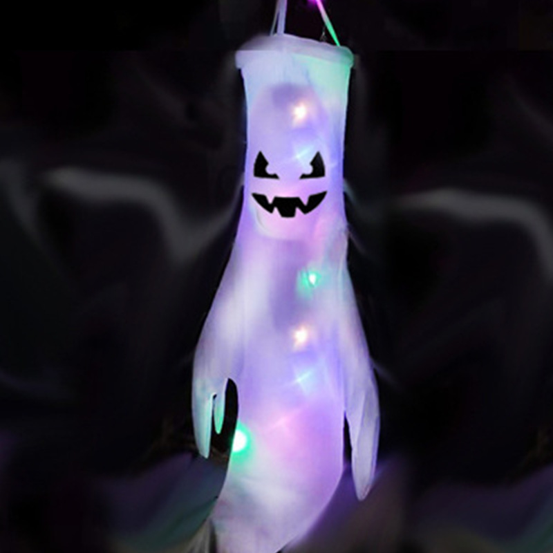 Fantasmas de Halloween fantasmas colgantes con lámparas luminosas de fantasmas colgantes de decoración de lámparas colgantes de casa embrujada transfronteriza luz nocturna