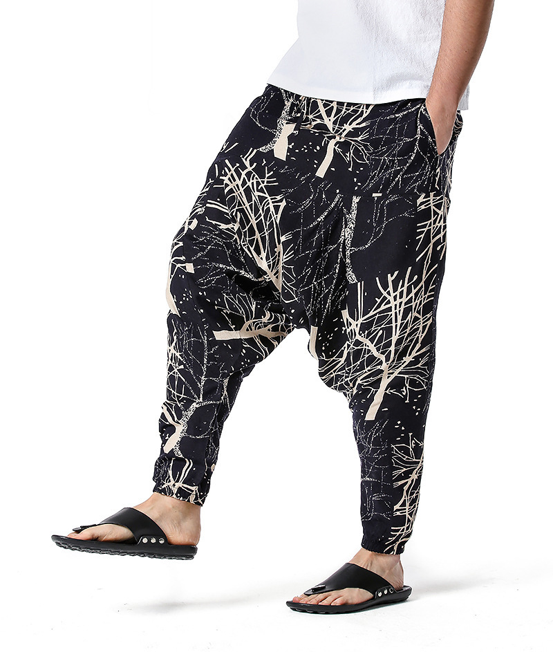 men's and women's foreign trade Harun yoga pants loose bohemian pants hanging pants moth pants 78