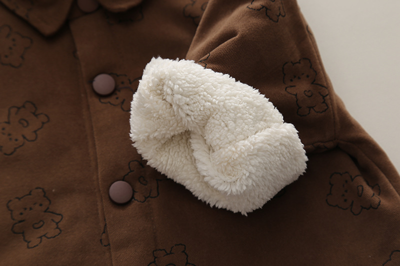 Set camicia foderata in pile e pantaloni per bambino inverno_voghion.com