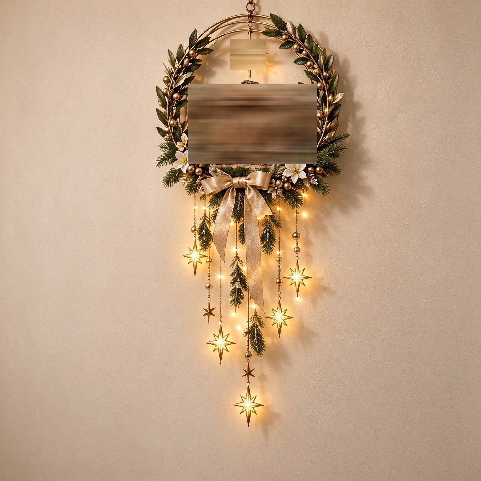 Decoración de Pared Luminosa del Nacimiento de Acrílico para Navidad