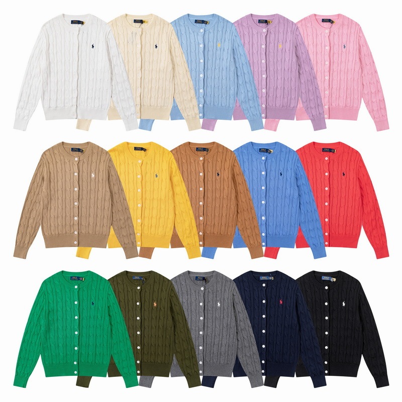 Ss Cross-Border Foreign Trade Rl Round Neck Solid Color Classic Pony Embroidered Logo Cable Knit Sweater for Men and Women Wholesale Trendy Ss Cross-Border Foreign Trade Rl Round Neck Solid Color Classic Pony Embroidered Logo Cable Knit Sweater for Men and Women Wholesale Trendy