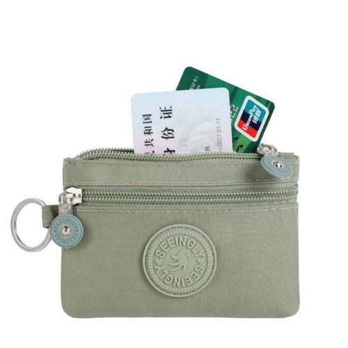 Factory Direct Sales Foreign Trade Zero Wallet Gift New Simple Mini Zipper Key Chain Nylon Zero Wallet Wholesale 