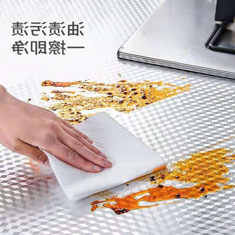 锡箔纸加厚厨房防油贴纸耐高温自粘橱柜台面防水防潮柜子抽屉
