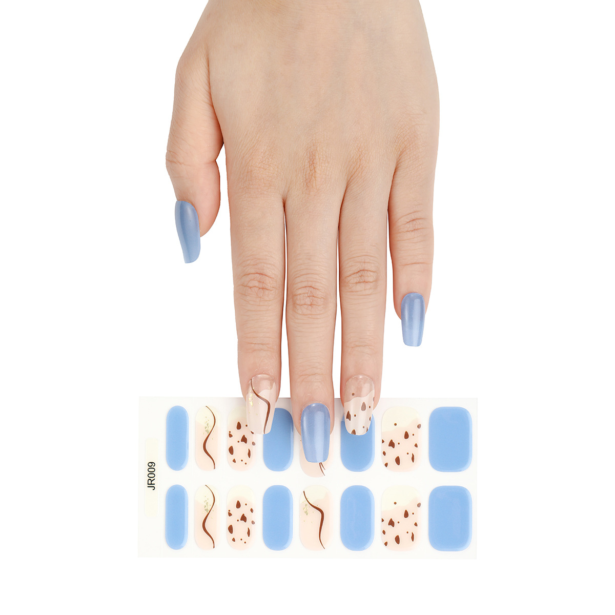 Uña de fototerapia UV gel semi-curado pegatinas impermeables completamente pegatinas semi-curado de segunda generación parche de uñas de gel blando