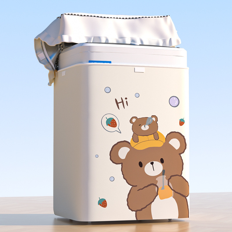 Factory Direct Sales Washing Machine Cover Household Cross-Border Universal Thickened Fully Automatic Waterproof Sunproof Dustproof Washing Machine Cover