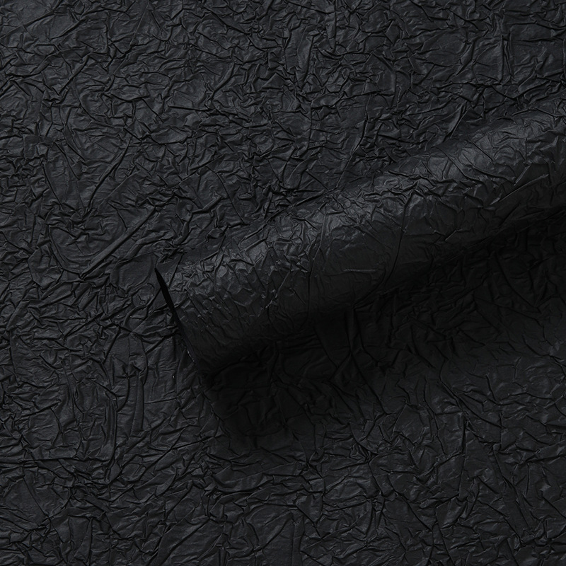 Papel de piedra hecho a mano, material de embalaje de flores, papel de textura, papel de textura de pliegue de doble capa, floristería, material floral, papel de embalaje