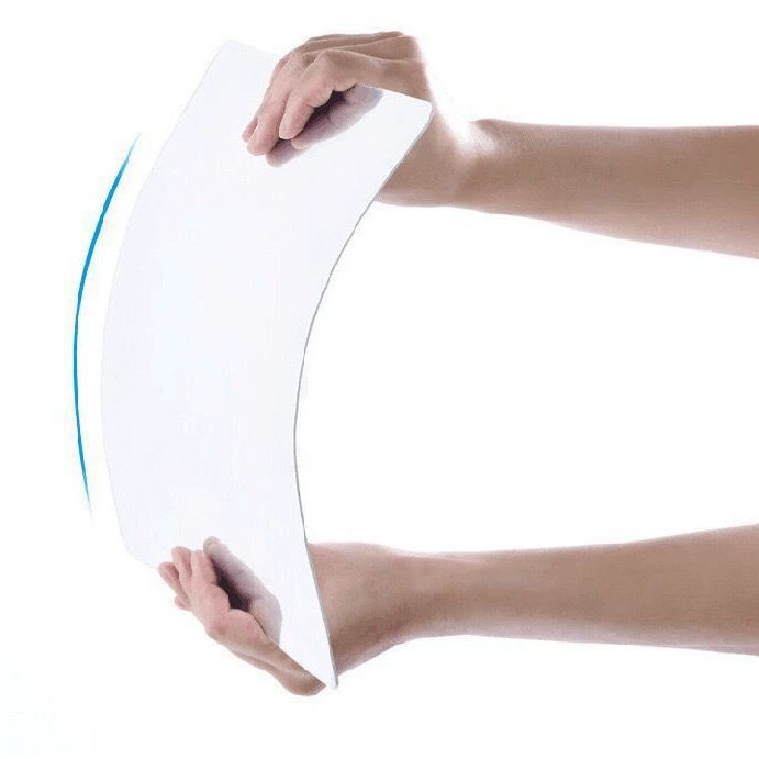 Acrylic self-adhesive mirror on wall for bedroom, mirror effect