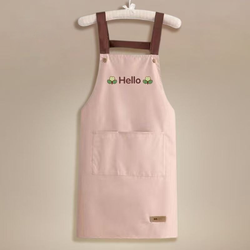 Delantal estampado de dibujos animados hogar impermeable y a prueba de aceite almacenamiento de cocina para adultos trabajo sin mangas delantal antiincrustante engrosamiento