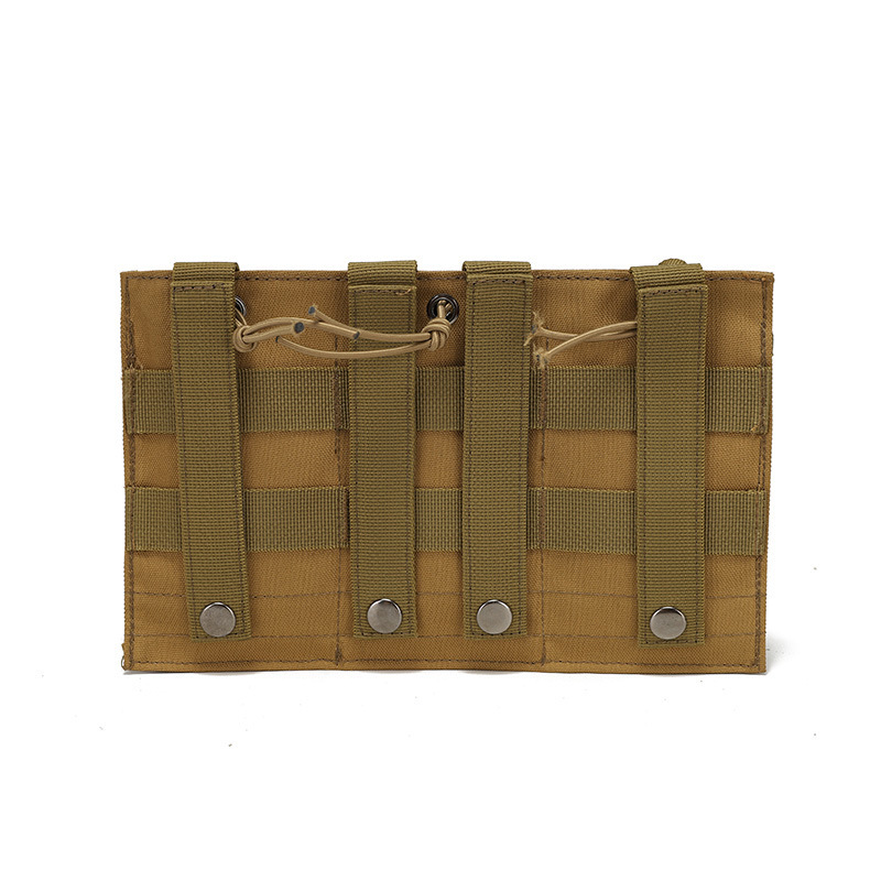 Bolsa de cartucho triple Chaleco de campo Molle bolsa de accesorios táctica bolsa de artículos diversos bolsa triple bolsa de almacenamiento bolsa de la máquina