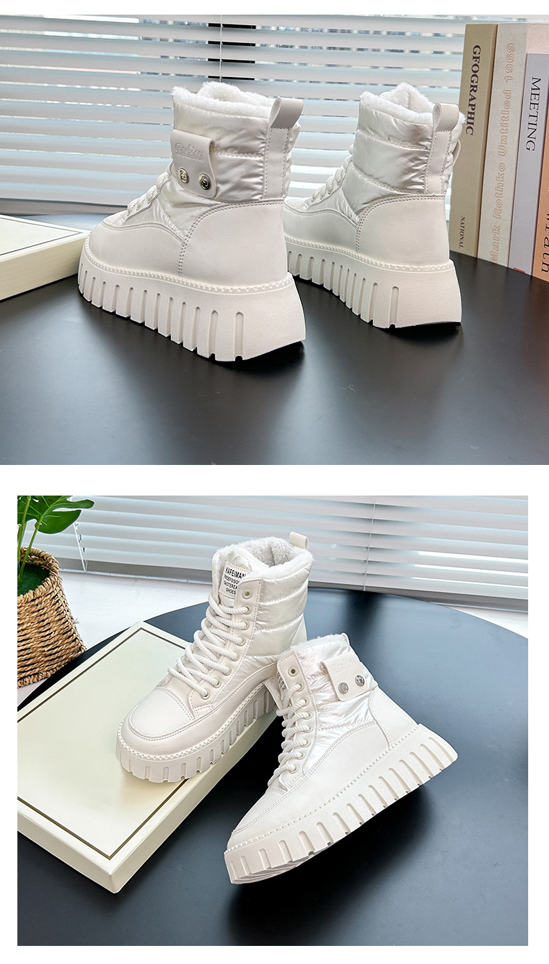 Stivali da neve da donna 2023 inverno nuove scarpe da donna manica corta scarpe di cotone caldo peluche scarpe addensate stivali da donna_voghion.com
