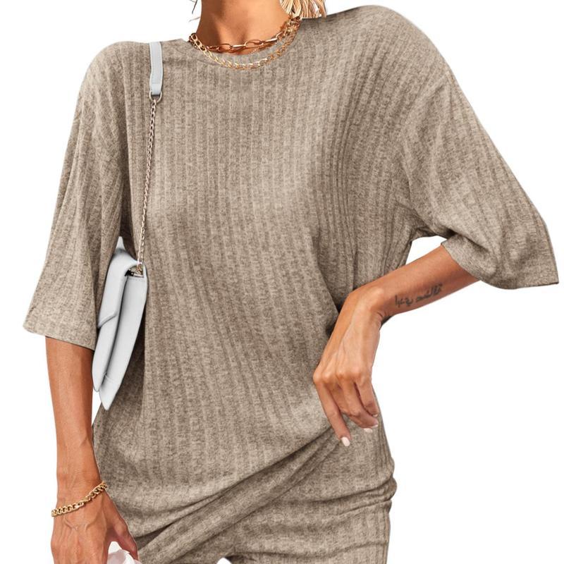 Summer outfit Set Breathable Ribbed woman’s set Stretchy