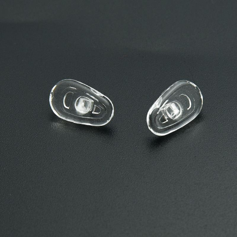 Silicone Nose Pads G13G14G15 Universal Screw Melon Seed-Shaped Nose Pads Are Transparent, Soft and Regardless of Left and Right Nose Pads Silicone Nose Pads G13G14G15 Universal Screw Melon Seed-Shaped Nose Pads Are Transparent, Soft and Regardless of Left and Right Nose Pads