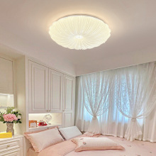 奶油风贝壳卧室吸顶灯简约现代曲奇客厅灯具法式房间灯全光谱casa
