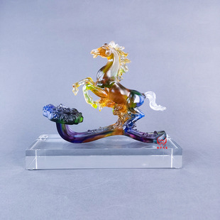 Factory Direct Sales of Glass Desktop Ornaments, Crystal Desktop Ornaments, Great Gifts, Glass Ornaments, Liuli Ruyi