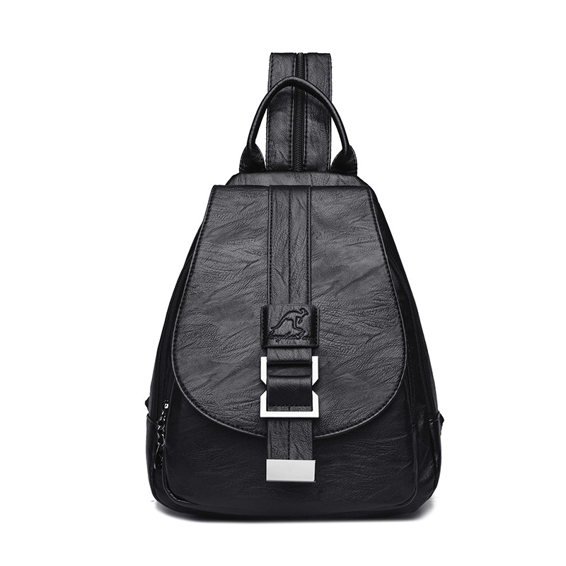 Women's Casual Soft Leather Large Capacity Backpack, Cross-Border Trade Backpack, 2026 New Model Women's Chest Bag, Versatile