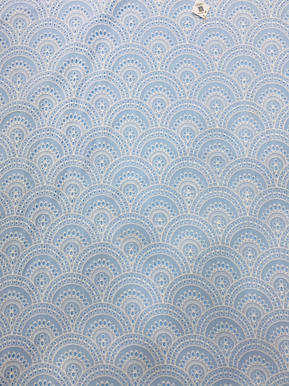 新品上架文艺版花风波浪植物纹路镂空雪纺刺绣 大厂质量 量大从优